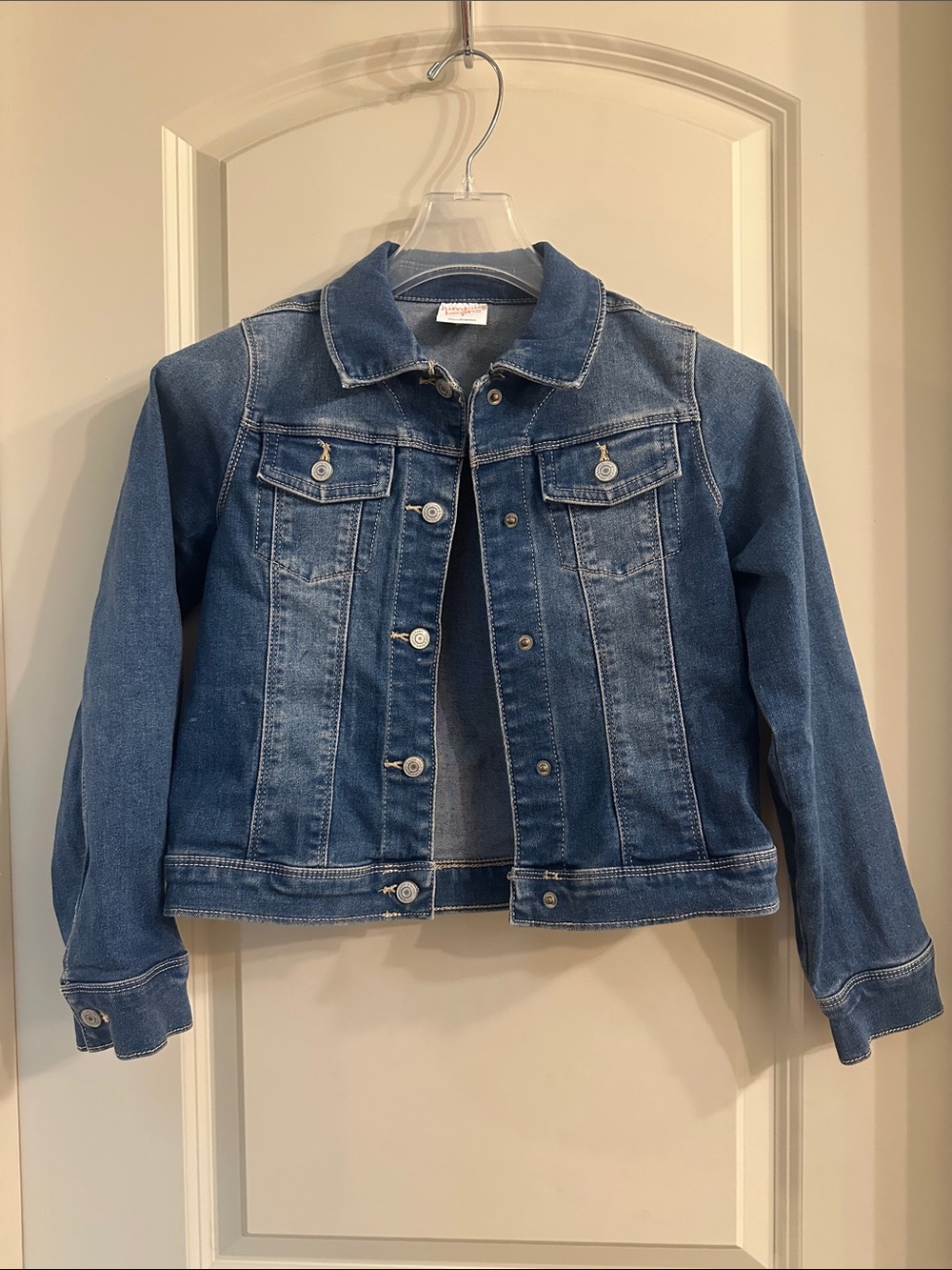 Jumping Beans Girls' Blue Denim Jacket - Size 7